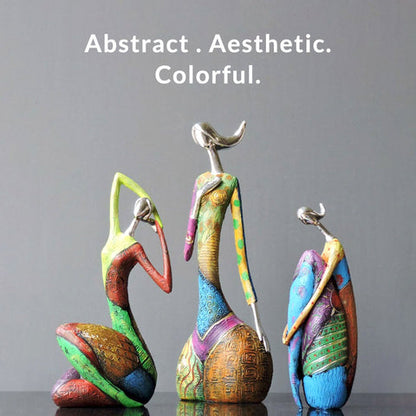 Abstract Colorful Woman